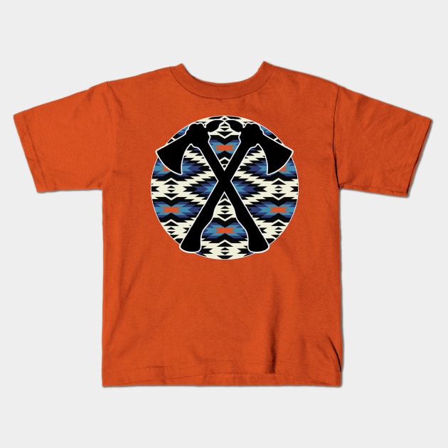 Tomahawk Pattern - 6 Kids T-Shirt by Brightfeather